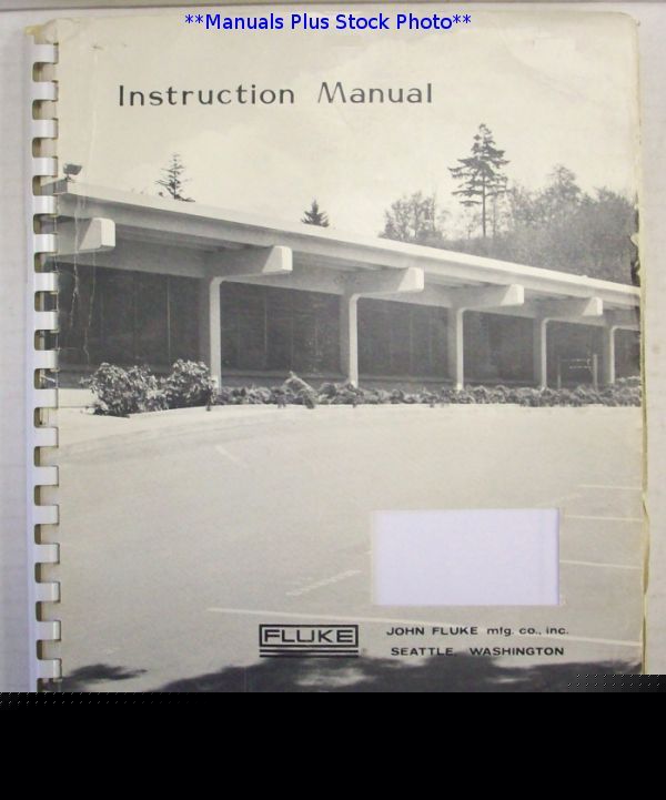 Fluke 80T-150-7001 install-calib manual - $5 shipping 