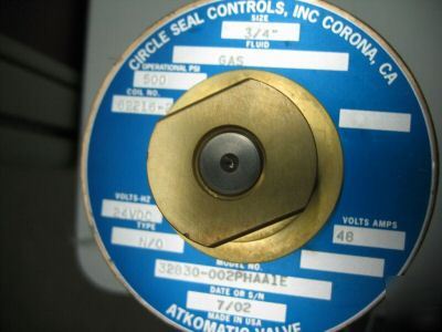 Circle seal controls inc. 3/4