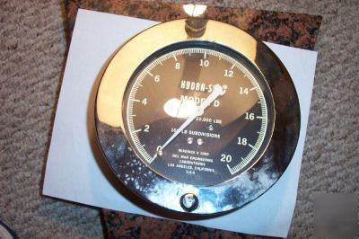 New force gauge 20,000 pounds hydra-set marsh 