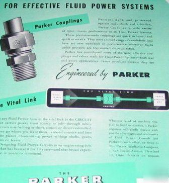 Parker appliance-fluid power engineering -3 1945 ads