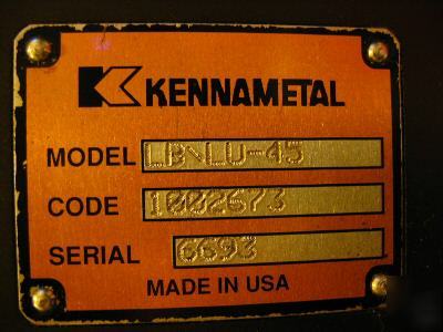 Kennametal vdi 60 right angle live tool holder