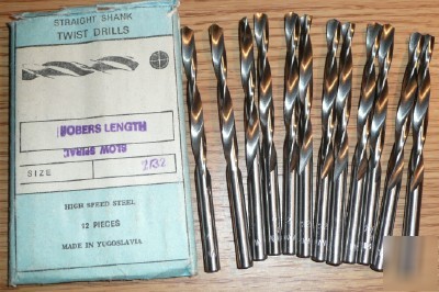 12PC jobber length #7/32 hss drill - yugoslavia