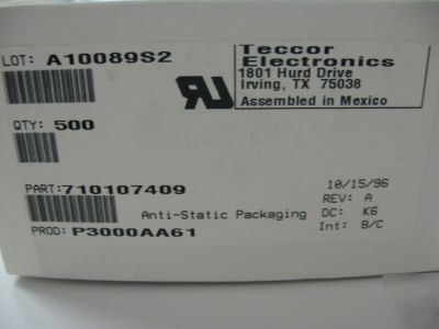 250PCS p/n P3000AA61 ; sidactor surge sup m. TO220 270V