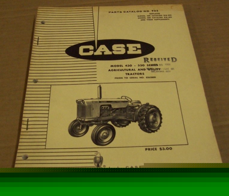 Case 1966 agricultural & utility tractors parts book
