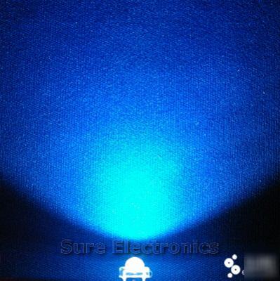 100 pcs 5MM blue piranha led 400MCD & free resistor