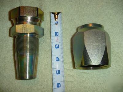 Qty 1 ** weatherhead # 42524N-624 fitting for # 24 hose