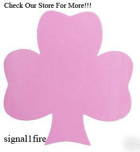 Sticker helmet vehicle shamrock pink 4