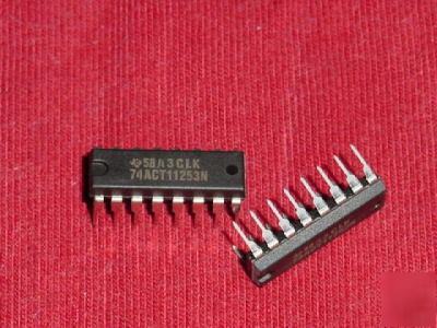 50 pcs. ti# 74ACT11253N, 16 pin dip package