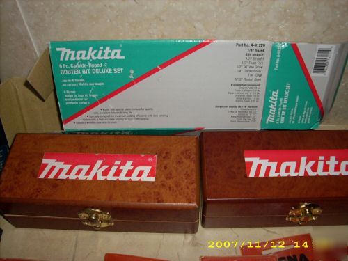 Magna, makita, bosch, craftsman, oldham router bit lot