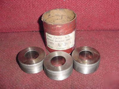 Fette 1/2-20 N3 thread rolling dies,for lathe / screw 