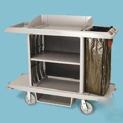 Hotel/motel housekeeping cart - full size w/o doors