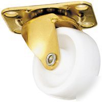 Mintcraft jc-B04 brass plate caster 1-1/4 black pk/4