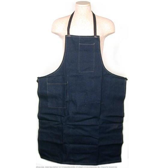 New denim apron heavy duty work shop cooking craft tool