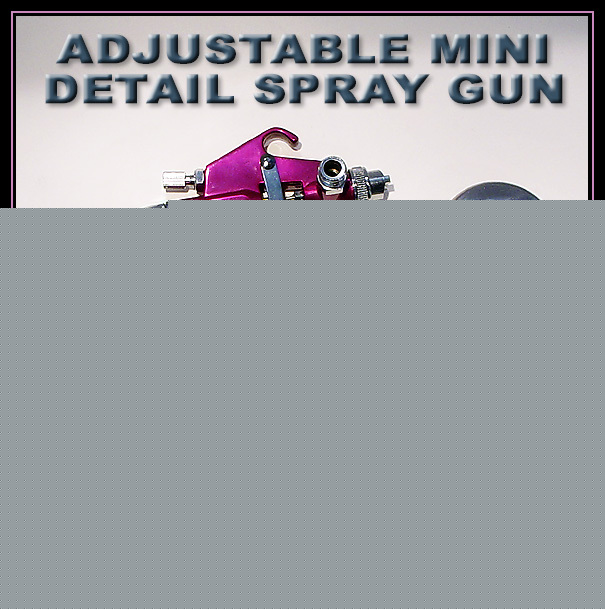 New adjustable mini detail gravity feed paint spray gun