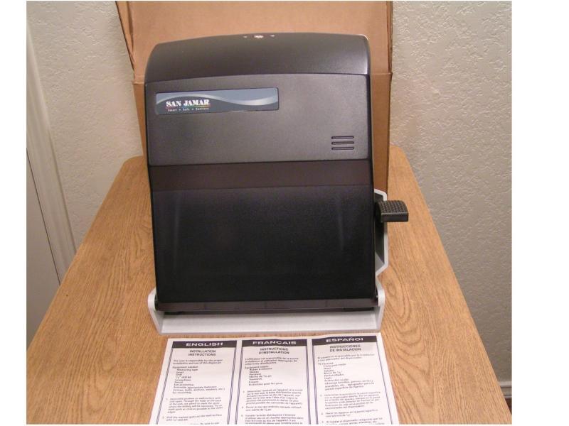 New san jamar paper towel dispenser # T1100TBK - 