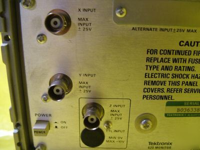 Tektronix 620 xyz monitor