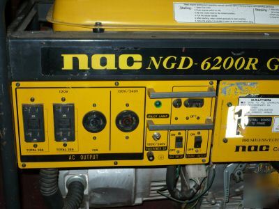 6200W power generator by nac ngd-6200R 