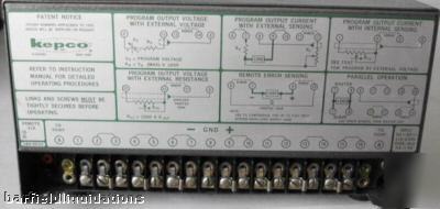 Kepco model CK36-1.5M dc regulated power supply 