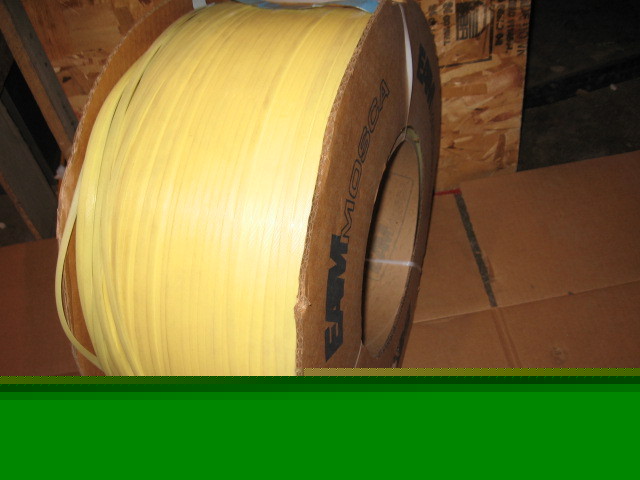New 9,000' ft roll poly polypropylene strapping yellow