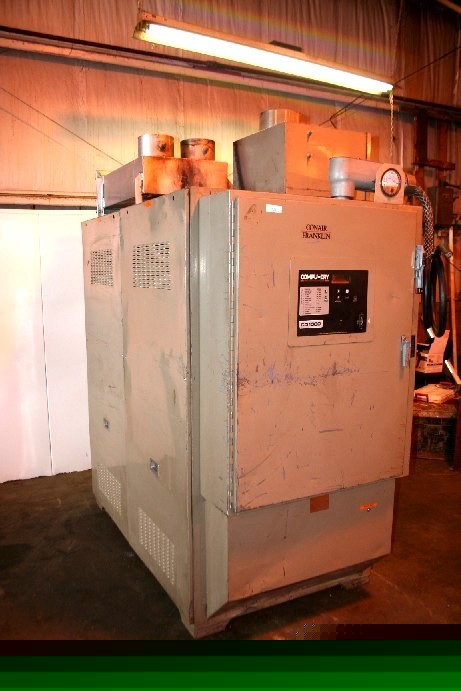 Conair franklin cd-1000 dryer & hopper #6213, 6260 wh