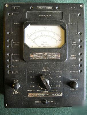 Vintage sangamo weston model E772 analyzer multimeter