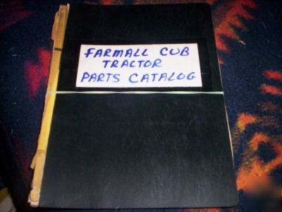 Farmall cub tractor parts catalog tc-37B