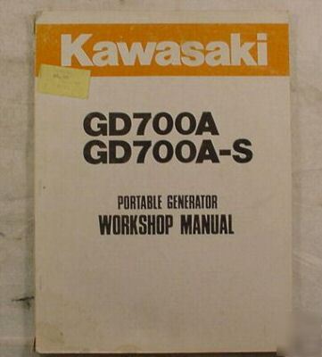 Service manual kawasaki generator GD700A workshop