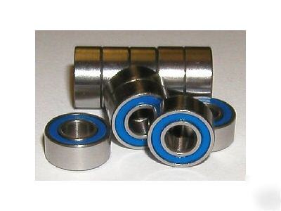 10 ball bearings 5 x 10 x 4 mm 5X10 rubber seals 5X10X4