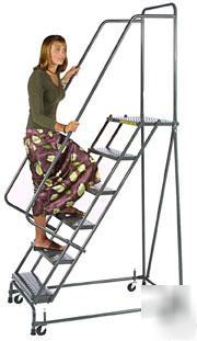 New 4 step rolling ladder, step ladder, safety ladder