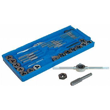 Hdc 40 piece metric tap and die set 1161