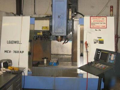 Leadwell MCV760AP 94' ctrl fanuc om 30