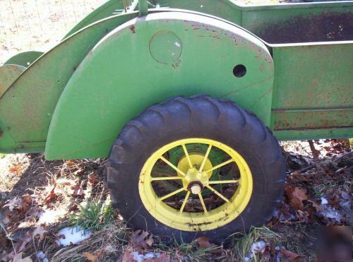 Deere h manure spreader ground drive original working