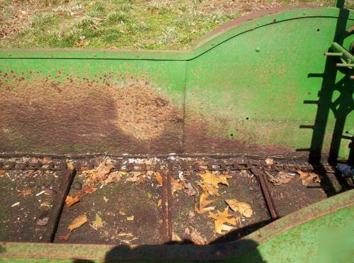 Deere h manure spreader ground drive original working