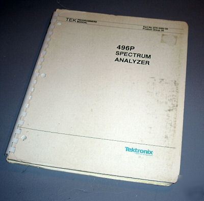 Tektronix 496P program manual ( 1ST printed 80/rev. 84)