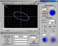 Usb digital oscilloscope 100MS/s sample rate portable