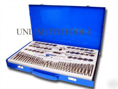 74 pcs tap and die set sae + metric sizes with case n/r