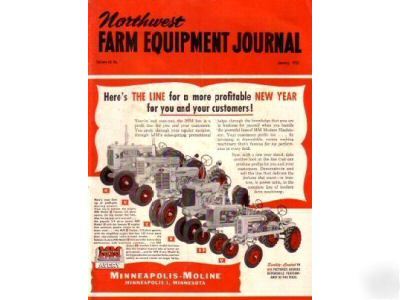 Farm implement northwest g u z r bf v tractor 1952