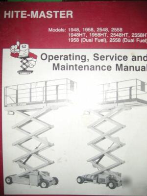 Hite-master operating, service and maintenance manual