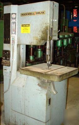 Rockwell/delta contour cutting bandsaw vertical saw 