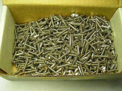 Waldom binder head machine screws brass plated