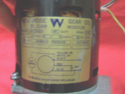  von weise gear company dual shaft gear motor