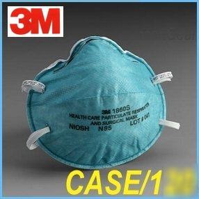 3M 1860S N95 respirator surgical masks, flu, case/120