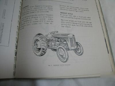 Ferguson te tractor parts book & service manual copy