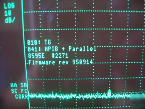 Hp (agilent) 8595E spectrum analyzer, 6.5 ghz opt. 010