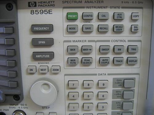 Hp (agilent) 8595E spectrum analyzer, 6.5 ghz opt. 010