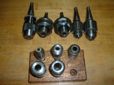 Moore jig borer em holders, drill chucks, boring heads
