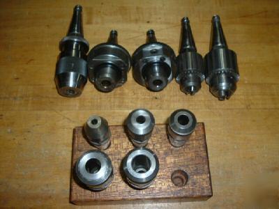 Moore jig borer em holders, drill chucks, boring heads