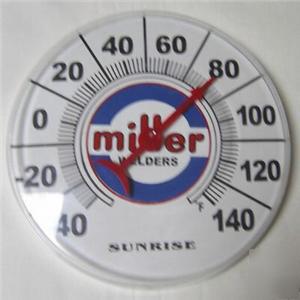 New miller electric welders wall thermometer, brand 