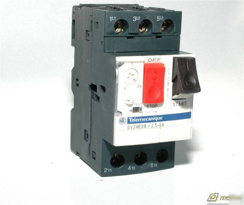 Telemecanique GV2ME08 manual starter 600VAC 4.0AMP iec