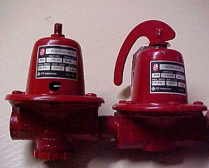 B & g water pressure reducing valve & a relief valve